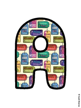 Christmas Bulletin Board Letters, Christmas Alphabet Posters