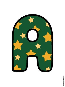 Christmas Bulletin Board Letters, Christmas Alphabet Posters