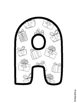Christmas Bulletin Board Letters, Christmas Alphabet Posters