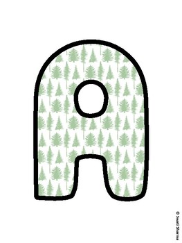 Christmas Bulletin Board Letters, Christmas Alphabet Posters