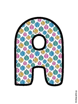 Christmas Bulletin Board Letters, Christmas Alphabet Posters