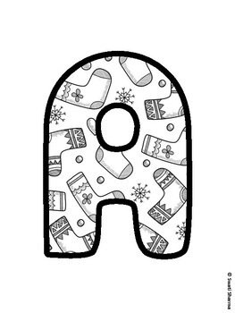 Christmas Bulletin Board Letters, Christmas Alphabet Posters
