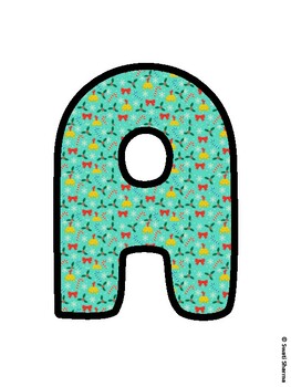 Christmas Bulletin Board Letters, Christmas Alphabet Posters