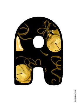 Christmas Bulletin Board Letters, Christmas Alphabet Posters