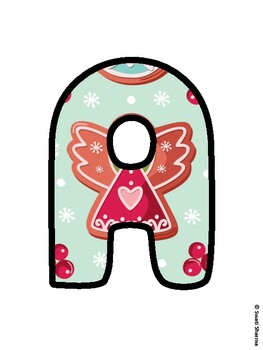 Christmas Bulletin Board Letters, Christmas Alphabet Posters