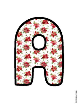 Christmas Bulletin Board Letters, Christmas Alphabet Posters
