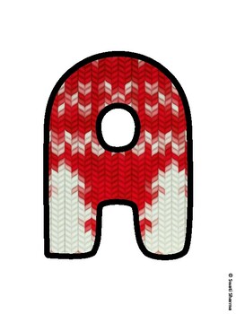 Christmas Bulletin Board Letters, Christmas Alphabet Posters
