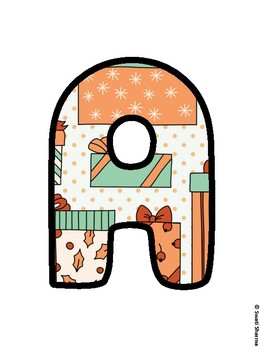 Christmas Bulletin Board Letters, Christmas Alphabet Posters