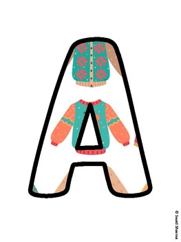 Christmas Bulletin Board Letters, Christmas Alphabet Posters