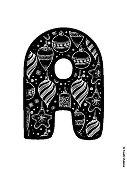 Christmas Bulletin Board Letters, Christmas Alphabet Posters