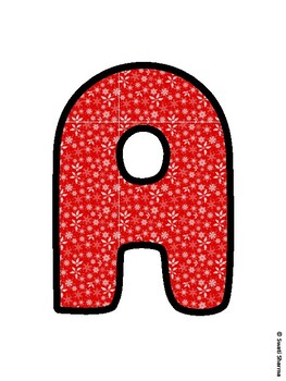 Christmas Bulletin Board Letters, Christmas Alphabet Posters