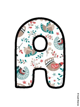 Christmas Bulletin Board Letters, Christmas Alphabet Posters