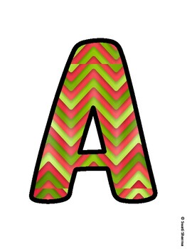 Christmas Bulletin Board Letters, Christmas Alphabet Posters