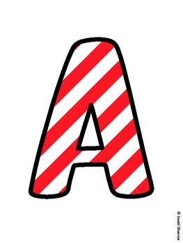 Christmas Bulletin Board Letters, Christmas Alphabet Posters