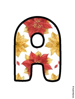 Christmas Bulletin Board Letters, Christmas Alphabet Posters