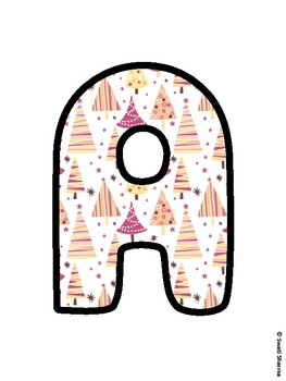 Christmas Bulletin Board Letters, Christmas Alphabet Posters
