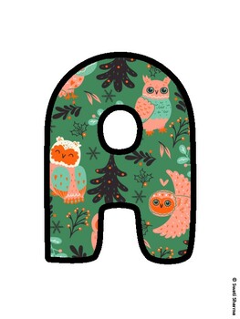 Christmas Bulletin Board Letters, Christmas Alphabet Posters