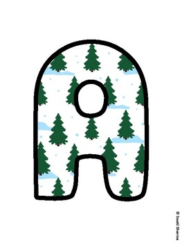 Christmas Bulletin Board Letters, Christmas Alphabet Posters