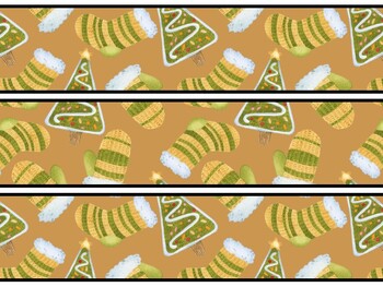 Christmas Food Bulletin Board Decor Kit, Christmas Food Letters