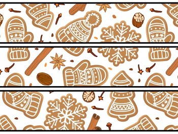 Christmas Food Bulletin Board Decor Kit, Christmas Food Letters