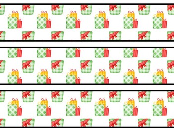 Christmas Gifts Bulletin Board Decor Kit, Christmas Gifts Letters