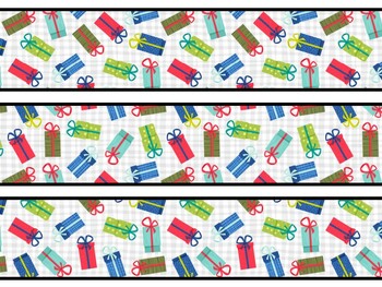 Christmas Gifts Bulletin Board Decor Kit, Christmas Gifts Letters