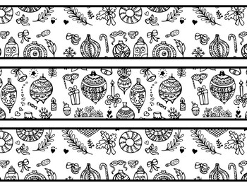 Christmas Ornaments Bulletin Board Decor Kit, Christmas Ornaments Letters