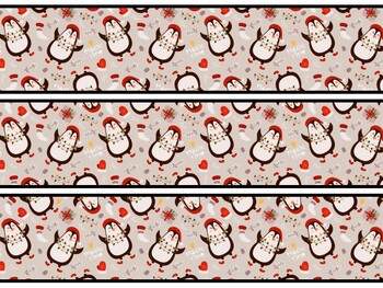 Christmas Penguins Bulletin Board Decor Kit, Christmas Penguins Letters