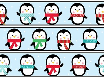 Christmas Penguins Bulletin Board Decor Kit, Christmas Penguins Letters
