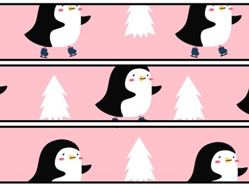 Christmas Penguins Bulletin Board Decor Kit, Christmas Penguins Letters