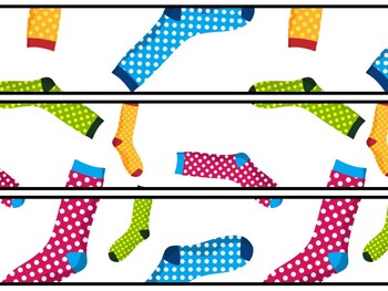 Christmas Socks Bulletin Board Decor Kit, Christmas Socks Letters