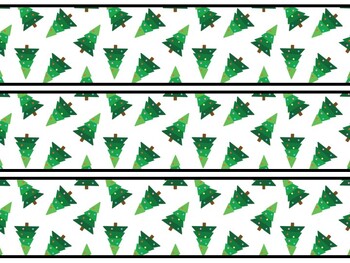 Christmas Trees Bulletin Board Decor Kit, Christmas Trees Letters