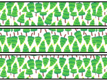 Christmas Trees Bulletin Board Decor Kit, Christmas Trees Letters