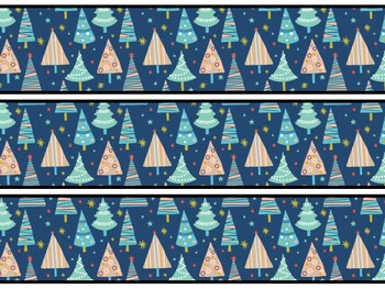 Christmas Trees Bulletin Board Decor Kit, Christmas Trees Letters