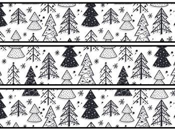 Christmas Trees Bulletin Board Decor Kit, Christmas Trees Letters