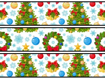 Christmas Trees Bulletin Board Decor Kit, Christmas Trees Letters