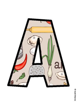 Cooking Bulletin Board Décor Kit, Cooking Bulletin Board Letters