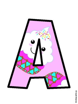 Cupcake Bulletin Board Décor Kit, Cupcake Bulletin Board Letters