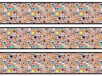 Cute Animals Bulletin Board Decor Kit, Cute Animals Letters