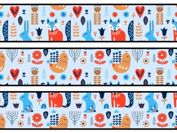 Cute Animals Bulletin Board Decor Kit, Cute Animals Letters