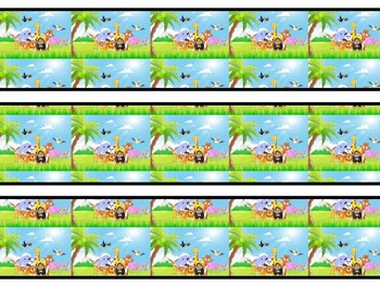 Cute Animals Bulletin Board Decor Kit, Cute Animals Letters