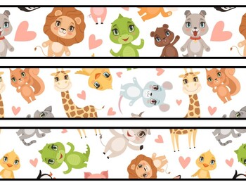 Cute Animals Bulletin Board Decor Kit, Cute Animals Letters
