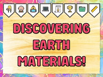 DISCOVERING EARTH MATERIALS! Grade 1 Science Bulletin Board Decor Kit