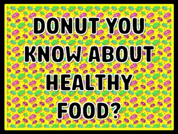 DONUT YOU KNOW ABOUT HEALTHY FOOD? Donut Door Décor