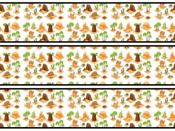 Desert Bulletin Board Decor Kit, Desert Letters