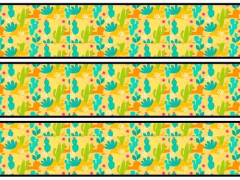 Desert Bulletin Board Decor Kit, Desert Letters