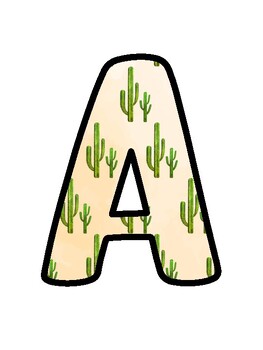 Desert Bulletin Board Décor Kit, Desert Letters