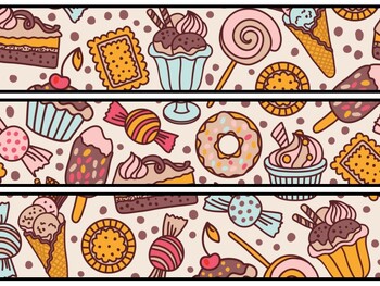 Desserts Bulletin Board Decor Kit, Desserts Letters