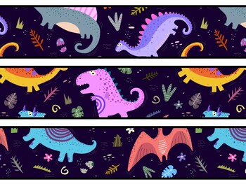Dinosaur Bulletin Board Decor Kit, Dinosaur Letters, Dinosaur Borders