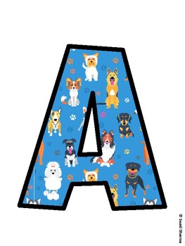 Dog Bulletin Board Decor Kit, Dog Bulletin Board Letters